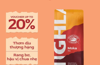 Cà phê rang xay Moka Highlands Coffee gói 200g